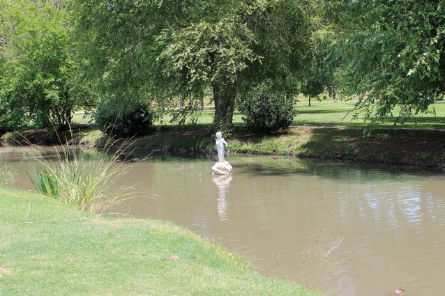Central City Park Pond Statue