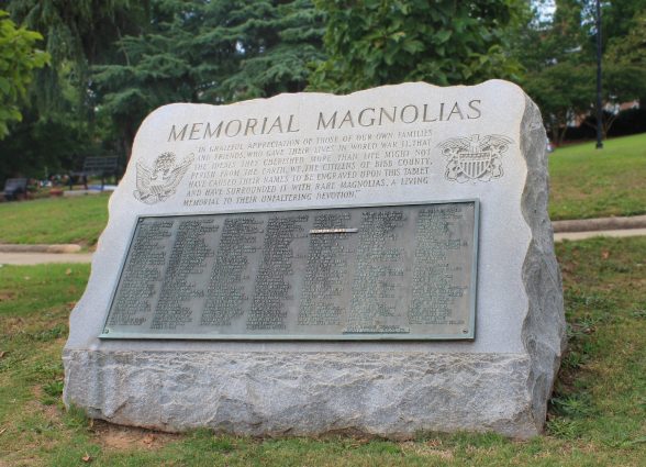 Memorial Magnolias Plaque
