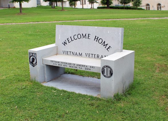 Gallery 3 - Veterans Memorial Bench in park across from City Hall (Rosa Parks Square)