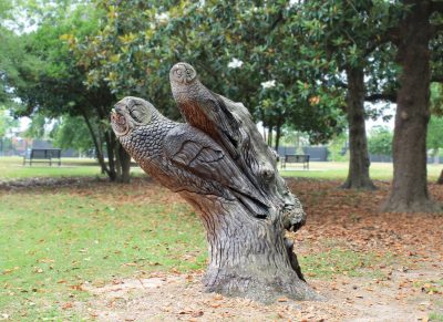 Owl Tree Carving