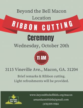 Gallery 1 - BEYOND THE BELL LAUNCHES IN MACON-BIBB COUNTY AND INVITES THE PUBLIC TO RIBBON-CUTTING