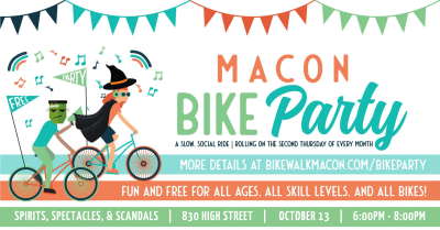 Macon Bike Party: Spirits, Spectacles and Scandals