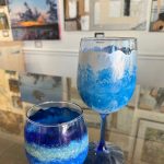 Alcohol Ink Wine Glass Class