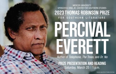 Percival Everett: Thomas Robinson Prize for Southern Literature