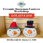 Ceramic Snowman Lantern Workshop