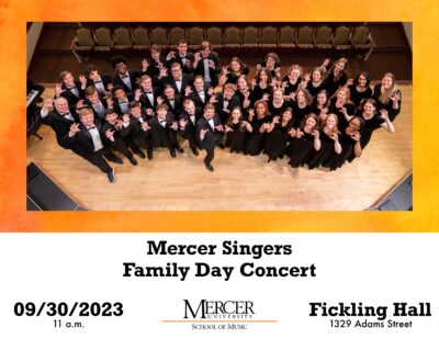Mercer Singers Family Day Concert