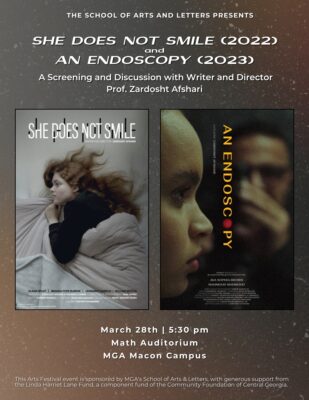 She Does Not Smile (2022) and An Endoscopy (2023): A Screening and Discussion with Writer/Director Zardosht Afshari