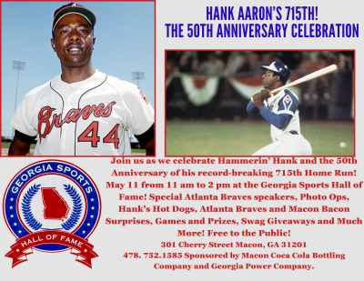 Georgia Sports Hall of Fame Celebrates the 50th Anniversary of Hank Aaron's 715th Home Run